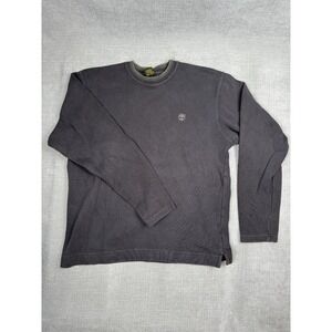 Timberland Mens Black Sweater XL Crewneck With Trim